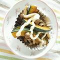 あーもこ's cooksnap of when they made かぼちゃとしめじのソテー♪マヨネーズで♪.