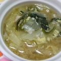 ホワイトフレンド's cooksnap of when they made 春キャベツ＆ほうれん草のたまごスープ.