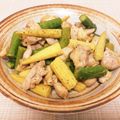 mayunaCook's cooksnap of when they made 鶏肉とヤングコーン、アスパラのバター醤油.