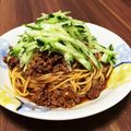 ポ〜ちゃん's cooksnap of when they made 簡単☆豚ひき肉のピリ辛パスタ.