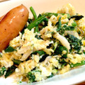 ぷよりんご's cooksnap of when they made ほうれん草とシラスの卵焼き.