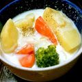 かぉP's cooksnap of when they made ウインナー入り❤おかずクリームスープ.