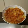 cocomicomi's cooksnap of when they made シーフードトマトソースパスタ.