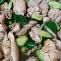 kyoko8759's cooksnap of when they made 鶏ももとキュウリのオイスター炒め.