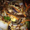 nocconeco's cooksnap of when they made ご飯が進む！生姜とミンチの野菜炒め♡.