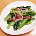 chirochan☆'s cooksnap of when they made チンゲン菜の炒め物.