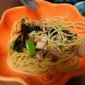 ☆みいKK☆'s cooksnap of when they made イカと舞茸の和風ツナパスタ.