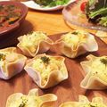 ikekioa's cooksnap of when they made おつまみに 簡単 エビ餃子.