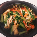 kumikatsu's cooksnap of when they made 超簡単！小松菜と油揚げの煮浸し.