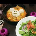 rena0107's cooksnap of when they made ハロウィン ミッキーおばけ カレー 簡単.