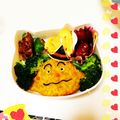めぐツッキー☆'s cooksnap of when they made カレーパンマン　キャラ弁.