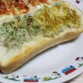 アクセル☆'s cooksnap of when they made ザ・カルシウム！2種のしらすトースト.