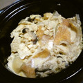 J・0505's cooksnap of when they made じゅわーっと油揚げの卵とじ！.