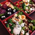 MAMA：）ORIE's cooksnap of when they made トトロキャラ弁～親子遠足弁当～.