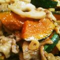 マンボウ5's cooksnap of when they made こってりスタミナ豚かぼちゃ☆.
