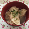 mario大好き's cooksnap of when they made 白だしと冷凍餃子で作る♪ぎょうざスープ.