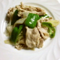 バウンド's cooksnap of when they made 豚肉のピーマンと長葱の粒マスタード炒め♪.