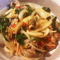 はなつこなつこ's cooksnap of when they made ぱぱっと✦さんまのバジル(ガパオ)炒め.