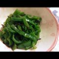 Cookじゃす's cooksnap of when they made お弁当のおかずにピーマンと塩昆布の和え物.