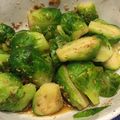 yokomaru's cooksnap of when they made 芽キャベツのお浸し.
