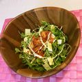 ぽこりのーる's cooksnap of when they made 超簡単☆3分でできる水菜とキムチのサラダ.