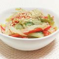 まあまま☆0403's cooksnap of when they made レンジで簡単*カニカマと長葱のあえもの*.