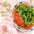 あざらしの赤ちゃん's cooksnap of when they made 簡単★トマトと豆苗のさっぱり中華和え.