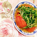 あざらしの赤ちゃん's cooksnap of when they made 簡単★トマトと豆苗のさっぱり中華和え.