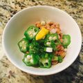 YOKOB's cooksnap of when they made 納豆おくらネバネバ和え.