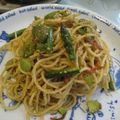 マッハママ's cooksnap of when they made アスパラとそら豆の白胡麻たっぷりパスタ.