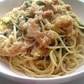 ひころん's cooksnap of when they made (∵)屋：梅ツナおろしの和風パスタ.