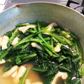 kumanomirt's cooksnap of when they made 白だしだけで簡単☆小松菜と油揚げの煮浸し.