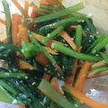 サファイにゃん's cooksnap of when they made 小松菜の塩麹ナムル.