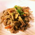 ｉｎｏｍａｒｉ's cooksnap of when they made ♥母の牛肉五目きんぴら✨蒸し炒五目炒め♥.