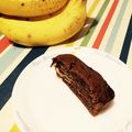 cork's cooksnap of when they made バター不要★チョコバナナパウンドケーキ.