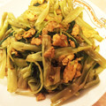 nishimo's cooksnap of when they made 空芯菜としめじの卵炒め☆.