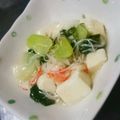 まぐゆ's cooksnap of when they made ＊チンゲン菜とカニカマ＊肉無し麻婆豆腐＊.