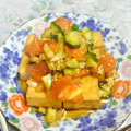 あこ♪あき's cooksnap of when they made 厚揚げのトマト・きゅうり中華だれがけ.