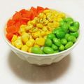 まあまま☆0403's cooksnap of when they made 衝撃的！！ミックスベジタブルの三色.