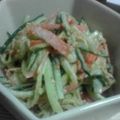 sayav-.-v.'s cooksnap of when they made にんじんきゅうり☆シャキシャキごまサラダ.