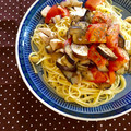 ふたごゆき's cooksnap of when they made 茄子とトマトのボリューミー・冷製パスタ。.