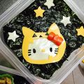 クックNFUECI☆'s cooksnap of when they made ハロウィン☆ キティ ☆キャラ弁.