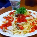 猫のしっぽ♪'s cooksnap of when they made いくらと長芋のめんつゆパスタ.