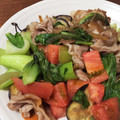 mari15n's cooksnap of when they made 青梗菜＆トマト＆茄子＆豚肉のコンソメ炒め.