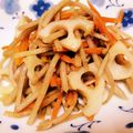 taku☆momo☆'s cooksnap of when they made きんぴらごぼう、レンコン入り！.