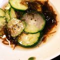 yuri827's cooksnap of when they made 簡単酢の物⁈☆もずく酢inきゅうり☆.