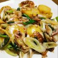 バーディちいむう☆'s cooksnap of when they made イカの塩辛風！九条葱＆新じゃがチーズ焼き.