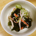 せつみか's cooksnap of when they made 後一品☆わかめと胡瓜とかにカマの中華和え.