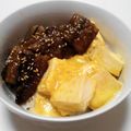 メグピンク's cooksnap of when they made 手軽＆栄養満点！さんま蒲焼チーズ豆腐丼.