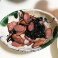 ゆかゆか♡こゆゆ's cooksnap of when they made 金時草とベーコンとマイタケの炒め物.